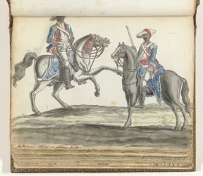 Officier et cavalier malabare