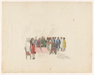 Réception des envoyés du roi de Kandy, 1785