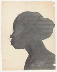 Portrait en silhouette de Flora