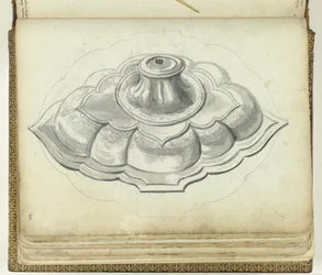 Pied de gobelet du roi de Candi