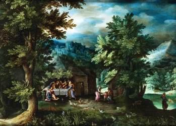 Jan Brueghel (I) Abraham et les anges à Mamré