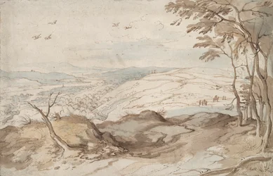 Paysage montagneux avec vue sur une vallée
