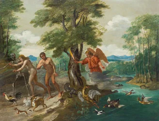 Adam et Eve au paradis