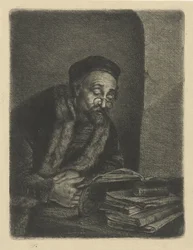 Homme derrière un bureau