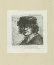 Homme avec chapeau et col plat