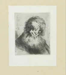 Vieil homme avec une barbe