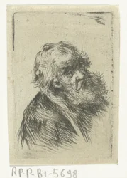 Vieil homme avec une barbe