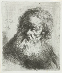 Vieil homme avec barbe