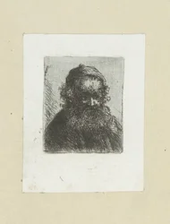 Vieil homme avec barbe et bonnet