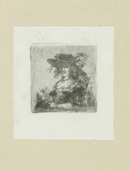 Femme assise avec un chapeau