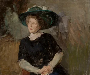 Dame au chapeau