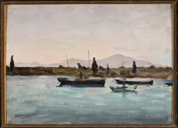 Bateaux près du rivage, Marmora - Tuscula. D