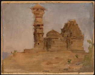 Ancien temple abandonné à Chittorgarh. D