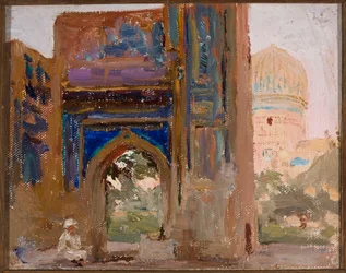 Samarcande - Gur Emir, mausolée de Tamerlan. D