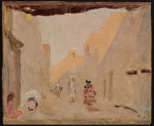 Le vieux Tachkent le soir. D