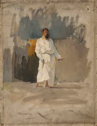 Étude du Christ pour le tableau « La piscine de Siloé »