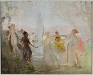 Esquisse pour le tableau « Procession autour de la statue de la Vénus de Milo »