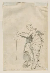 Femme écrivant