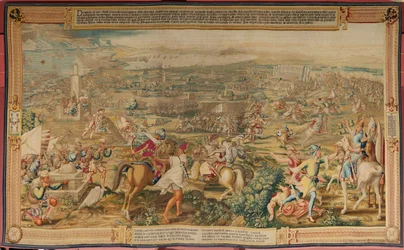 Tapisserie Flamande. Série La Conquête de Tunis. L