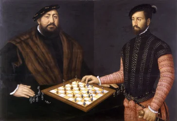 Jean Frédéric le Magnanime jouant aux échecs, 1552