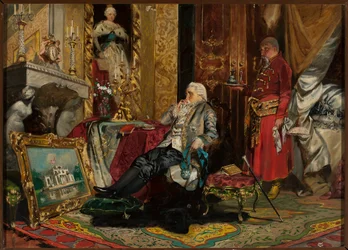 Le roi Stanisław August Poniatowski à Saint-Pétersbourg