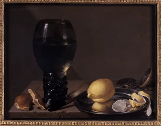 Nature morte avec verre à vin