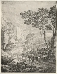 Les Deux Mules. Rocca Aquatico près d