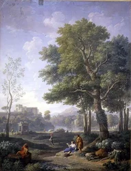 Vue de caprice avec un belvédère