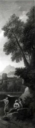 Figures dans un paysage classique
