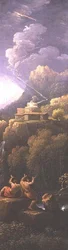 Tempête dans un paysage classique