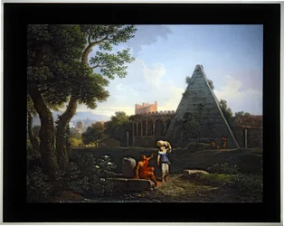 Ensemble de quatre Cappricio; (3) Pyramide de Cestius