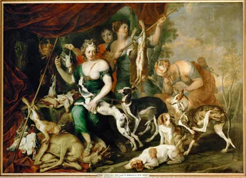 La chasse de Diana (peinture sur toile)