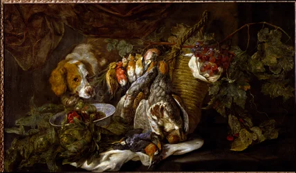 Nature morte, fruits et gibier