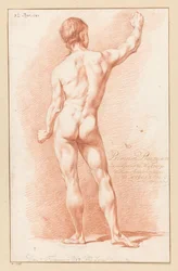 Homme nu debout vu de dos (1er prix 1767)