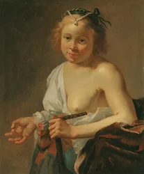 Une courtisane avec un luth