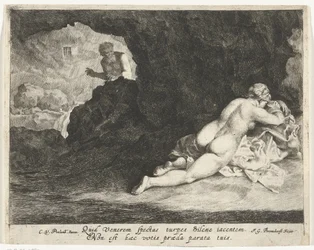 Jupiter en satyre surprend Antiope endormie