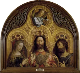 Christ entre la Vierge Marie et Saint Jean-Baptiste