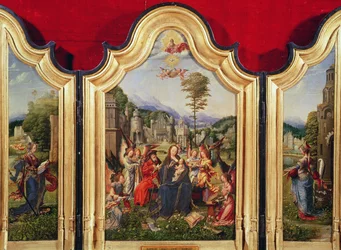 La Sainte Famille avec Sainte Catherine et Sainte Barbara
