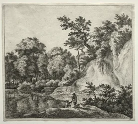 Le rocher baigné par la rivière