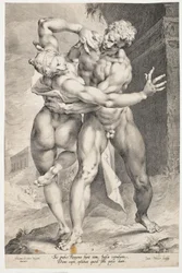 Un Romain enlevant une femme sabine