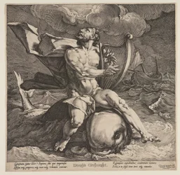 Arion sur un dauphin