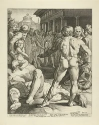 Combat entre Ulysse et Irus