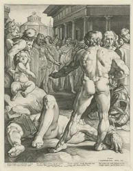 Combat entre Ulysse et Irus