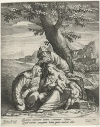 Sainte Famille avec Élisabeth et Jean-Baptiste