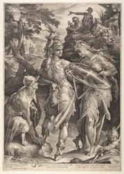 Minerve arme Persée