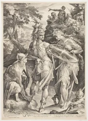 Minerve et Mercure armant Persée pour sa rencontre avec Méduse