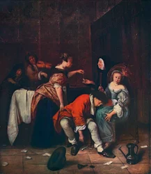 Mauvaise compagnie, vers 1665