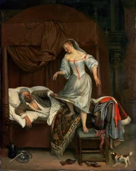 Scène de chambre (panneau)