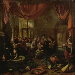 Le Christ dans la maison de Marthe et Marie, vers 1655