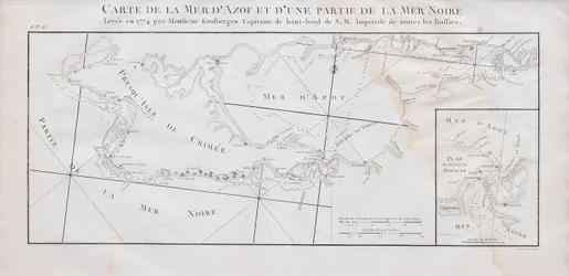 Carte de la Crimée et de la mer d